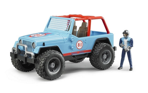 Bruder Toys Jeep Cross Country Racer Blue w/Driver<br>(Shipped in 10-14 days)