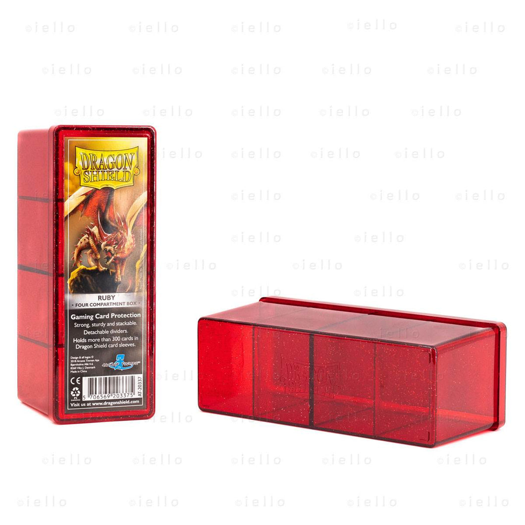 Ruby Four Compartment Box Dragon Shield