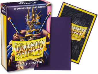 Purple Matte Japanese Sleeves Dragon Shield