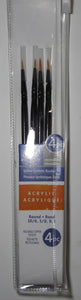 Pro-Art Acrylic Brush Set 4pc
