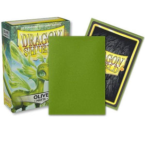 Olive Green Matte Sleeves Dragon Shield