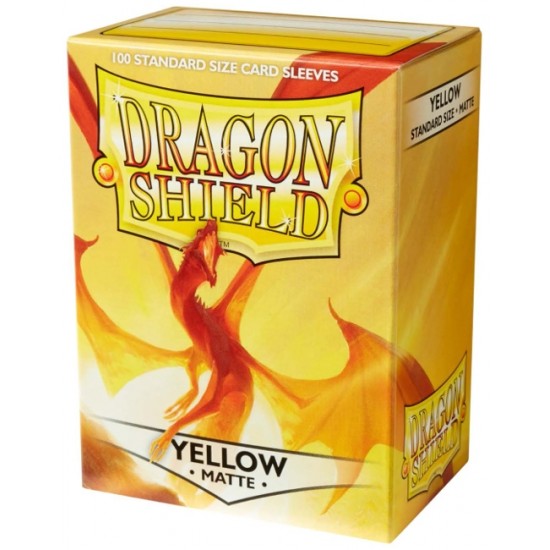 Yellow Matte Sleeves Dragon Shield