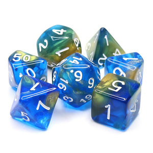Starry Night Polyhedral Dice Set (7Pcs)