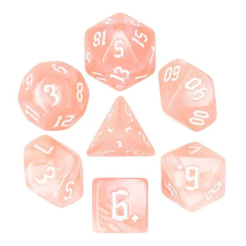 Beige Pearl Dice Set