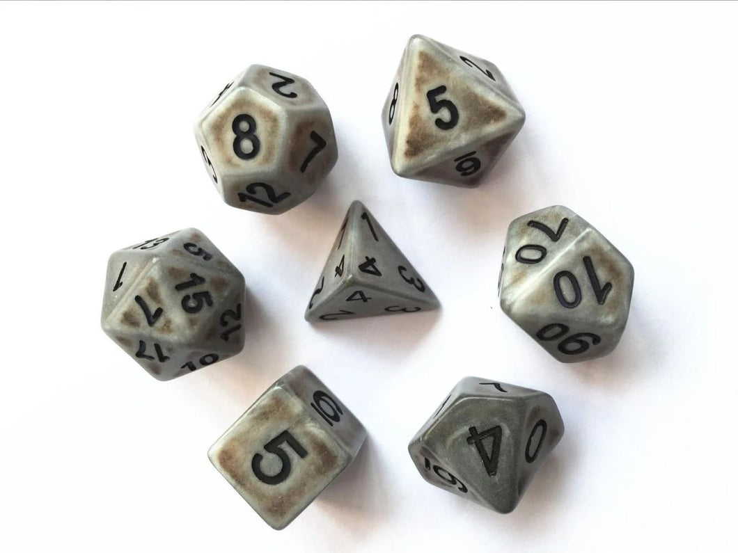 Silver Ancient dice