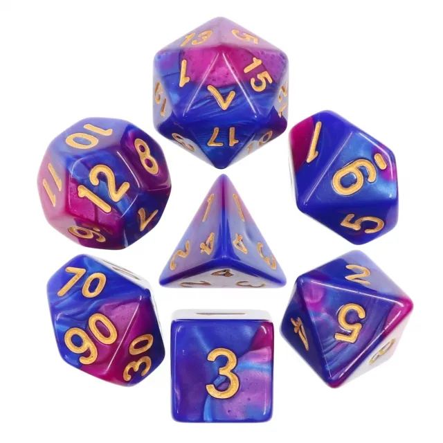 Purple+Blue Blend dice