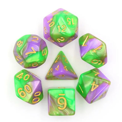 Purple Green blend dice