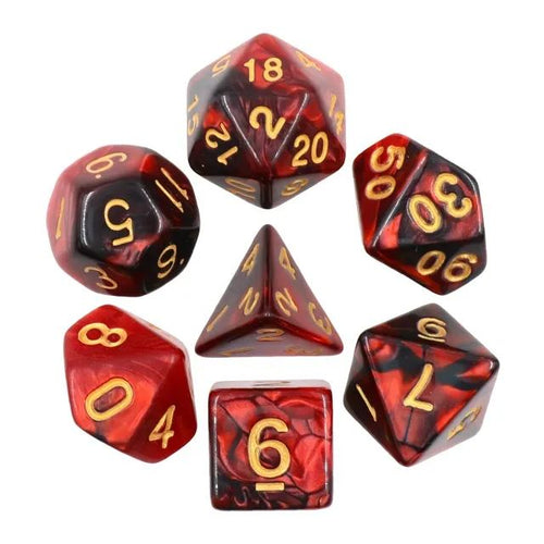 Black+Pearl Red Blend Dice