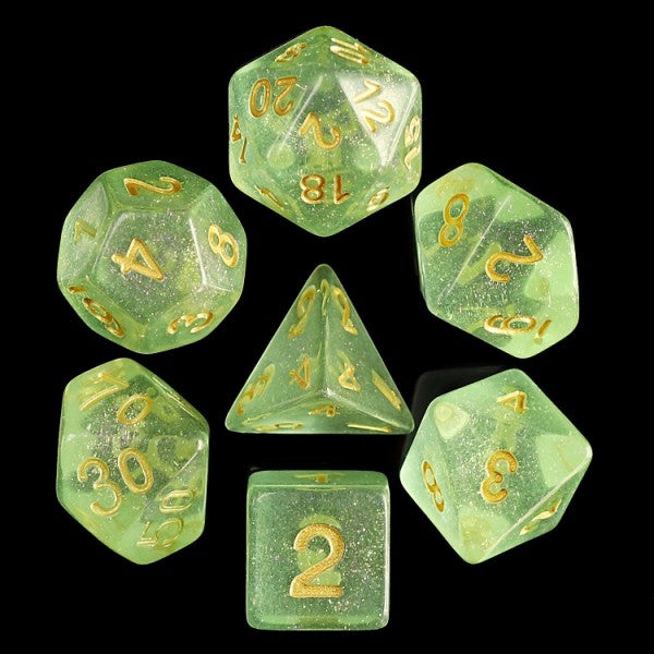 Green Iridecent Dice