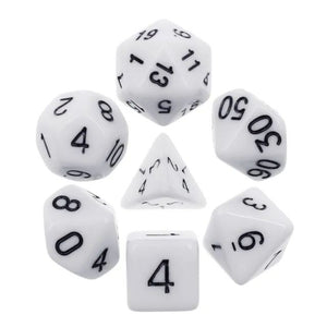 Opaque white dice