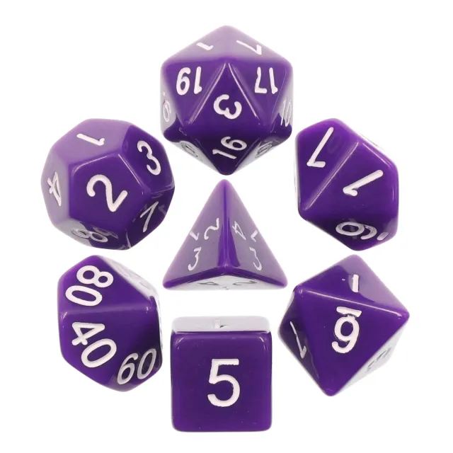 Purple opaque dice