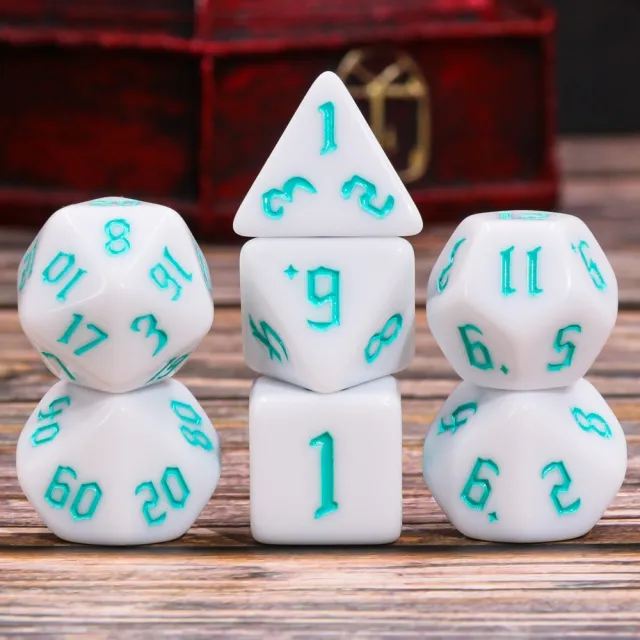 White Opaque (Teal font)