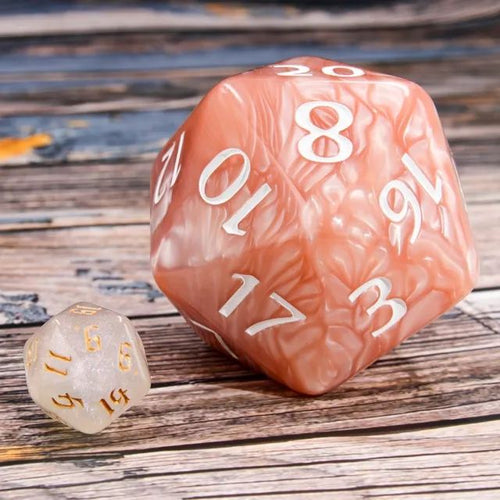 Beige pearl 55mm Titan Dice