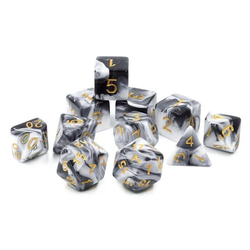 Opaque white+black
Blend dice-11 pcs set