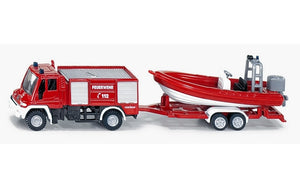 Siku Mercedes-Benz Unimog Fire Engine with Boat DT<br>(Shipped in 10-14 days)
