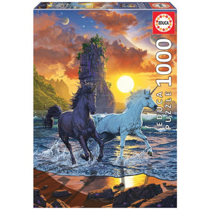 Educa Unicorns On Beach, Vincent Hie (1x1000pc) DISC<br>(Shipped in 10-14 days)