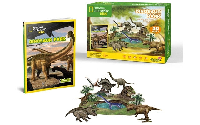 CubicFun Nat Geo Kids - Dinosaur Park 43pcs<br>(Shipped in 10-14 days)