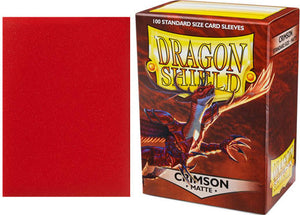 Crimson Matte Sleeves Dragon Shield