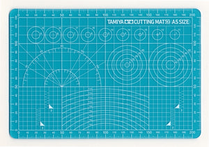 Tamiya Tamiya Cutting Mat (A5 Size/ Blue)<br>(Shipped in 10-14 days)