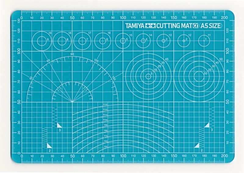 Tamiya Tamiya Cutting Mat (A5 Size/ Blue)<br>(Shipped in 10-14 days)