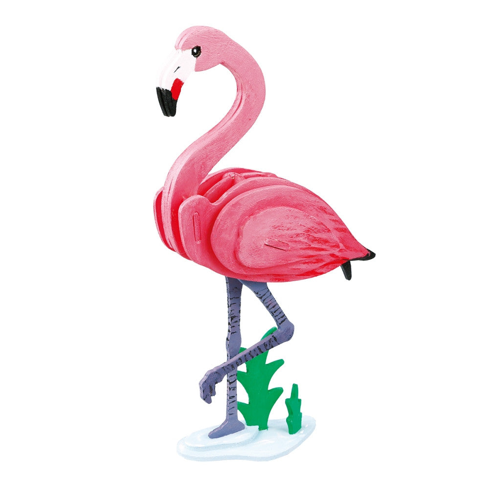 Robotime 3D Wooden Puzzle with Paints - Flamingo DISC<br>(Shipped in 10-14 days)