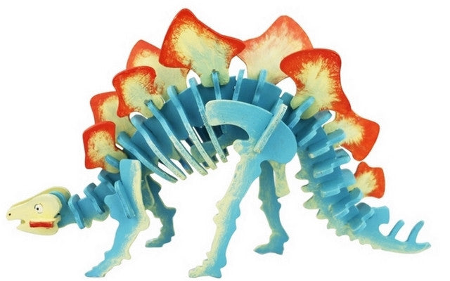 Robotime 3D Wooden Puzzle with Paints - Stegosaurus DISC<br>(Shipped in 10-14 days)