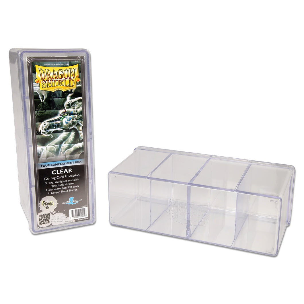 Clear Four Compartment Box Dragon Shield