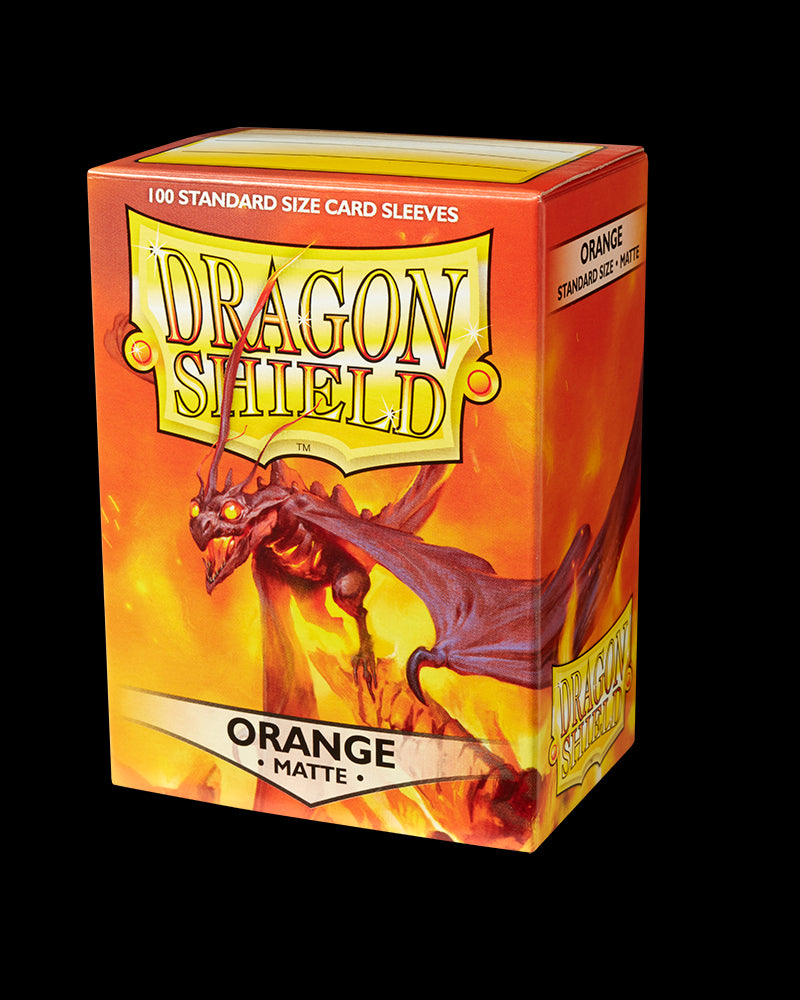 Orange Matte Sleeves Dragon Shield