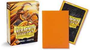 Orange Matte Sleeves Japanese Dragon Shield