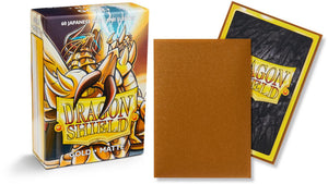Gold Matte Sleeves Japanese Dragon Shield