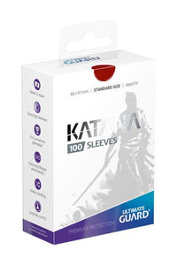 Red Katana Sleeves Standard Size Ultimate Guard