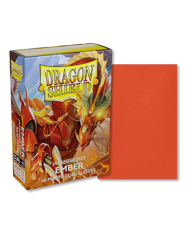 Ember Dual Matte Japanese Size Sleeves DragonShield