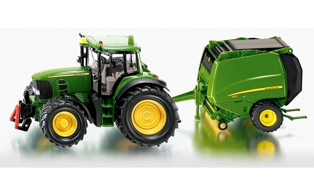 Siku John Deere Tractor with Baler<br>(Shipped in 10-14 days)