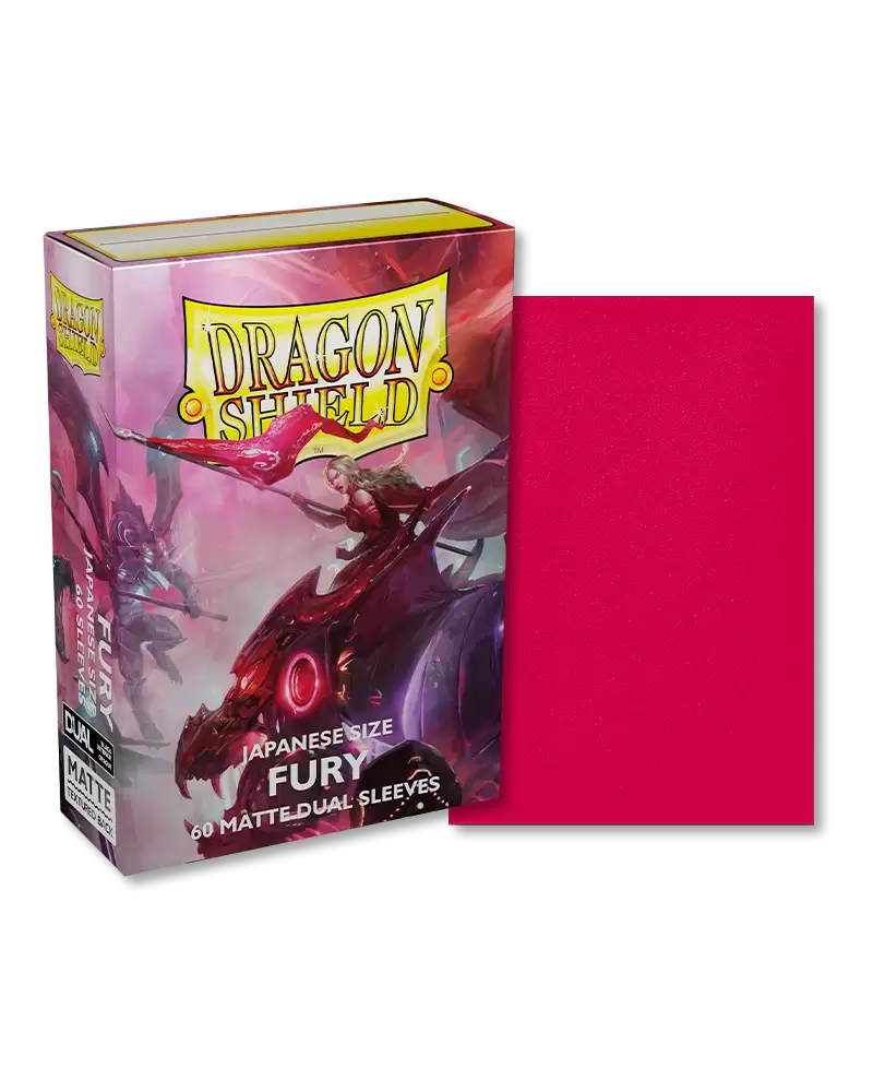 Fury Dual Matte Japanese Size Sleeves DragonShield