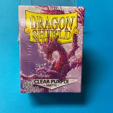 Clear purple Matte Standard Sleeves Dragon Shield